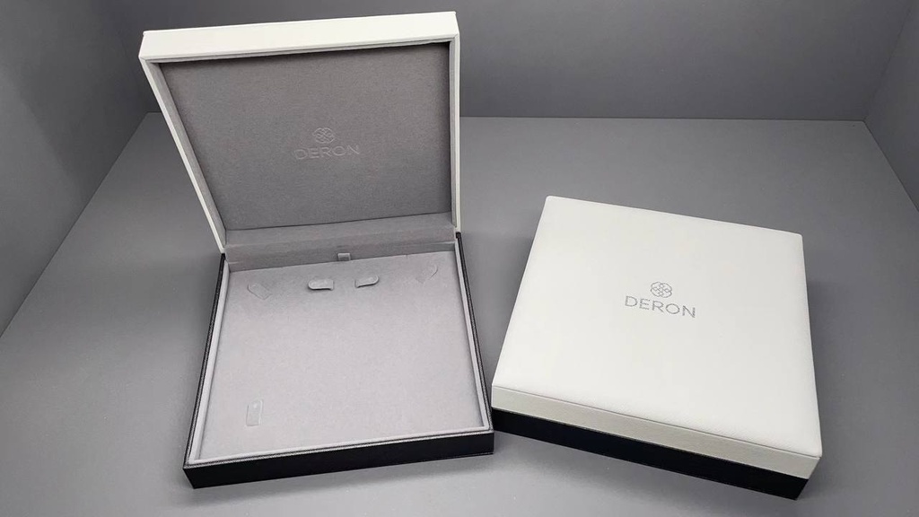 Square Box / PU Leather White-Gray / (Deron)